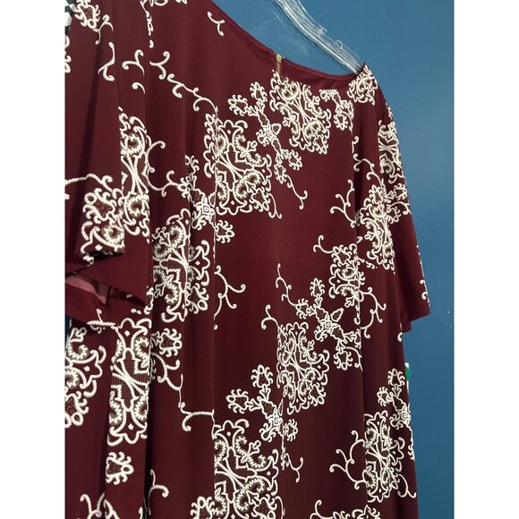 RED Ronni Nicole Floral Embossed Dress 16W - Picture 4 of 13